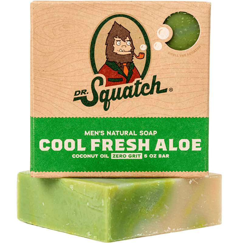Cool Fresh Aloe Soap Bar by Dr. Squatch--Lemons and Limes Boutique