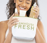 Canvas Cosmetic Bag FarmHouse Fresh-Cosmetic Bags-Lemons and Limes Boutique