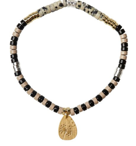 Intention Charm Bracelet-Dalmation Jasper-Lemons and Limes Boutique