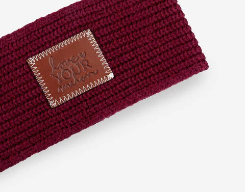 Burgundy Knit Headband by Love Your Melon-Lemons and Limes Boutique