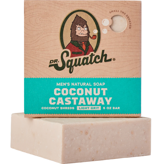 Coconut Castaway Bar Soap by Dr. Squatch--Lemons and Limes Boutique