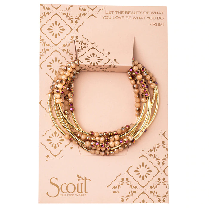 Scout Wrap-Bracelet/Necklace Dune Gold-Lemons and Limes Boutique