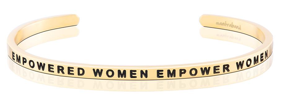 Empowered Women Empower Women Affirmation Bracelet in Yellow Gold-Bracelet-Lemons and Limes Boutique