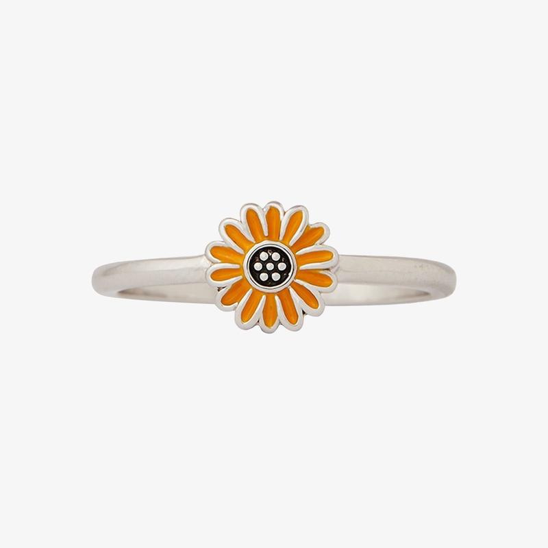 Pura Vida Sunflower Ring in Silver-Ring-Lemons and Limes Boutique