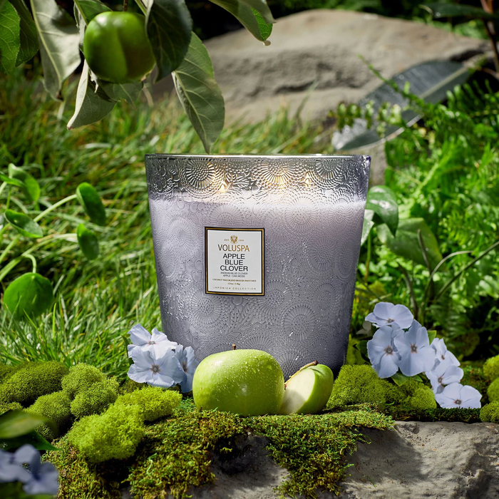 Apple Blue Clover Hearth Candle Voluspa-Lemons and Limes Boutique