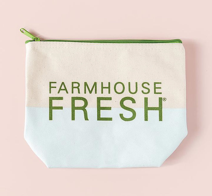 Canvas Cosmetic Bag FarmHouse Fresh-Cosmetic Bags-Lemons and Limes Boutique