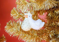 Flying Stork Shaped Ornament Happy Everything--Lemons and Limes Boutique