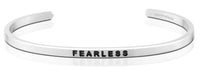 Fearless Affirmation Bracelet in Silver-Bracelet-Lemons and Limes Boutique