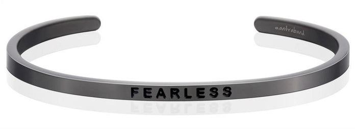 Fearless Affirmation Bracelet in Moon Gray-Bracelet-Lemons and Limes Boutique