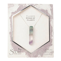 Scout Stone Point Necklace-Fluorite-Lemons and Limes Boutique