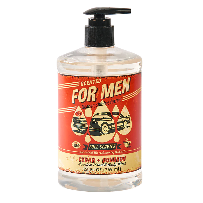 Cedar & Bourbon for Men Body Wash--Lemons and Limes Boutique