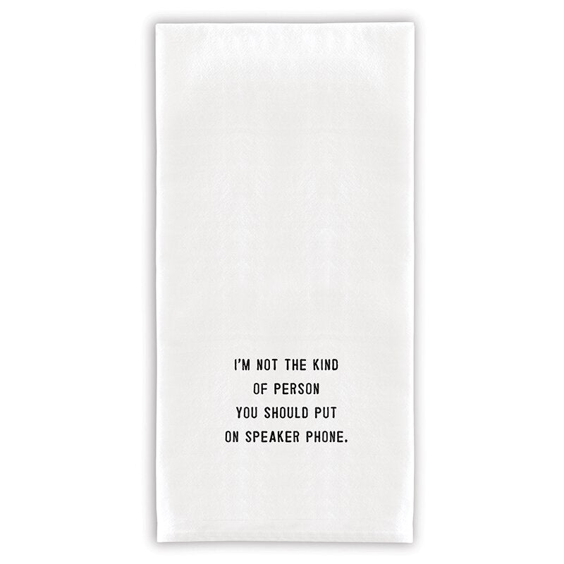 Not the Kind of Person Tea Towel-Hand Towels-Lemons and Limes Boutique