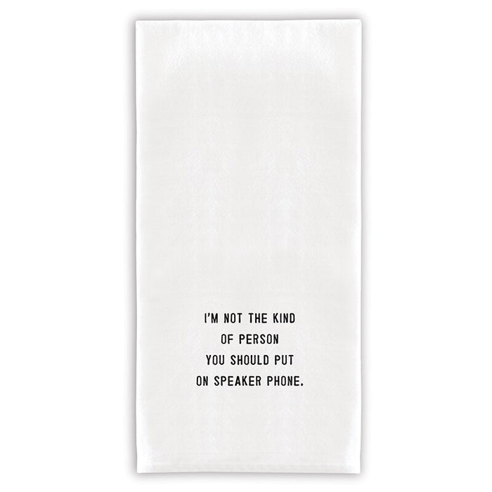 Not the Kind of Person Tea Towel-Hand Towels-Lemons and Limes Boutique