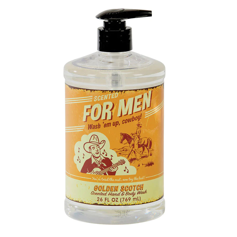 For Men Liquid Body Wash/Hand Soap in Golden Scotch--Lemons and Limes Boutique