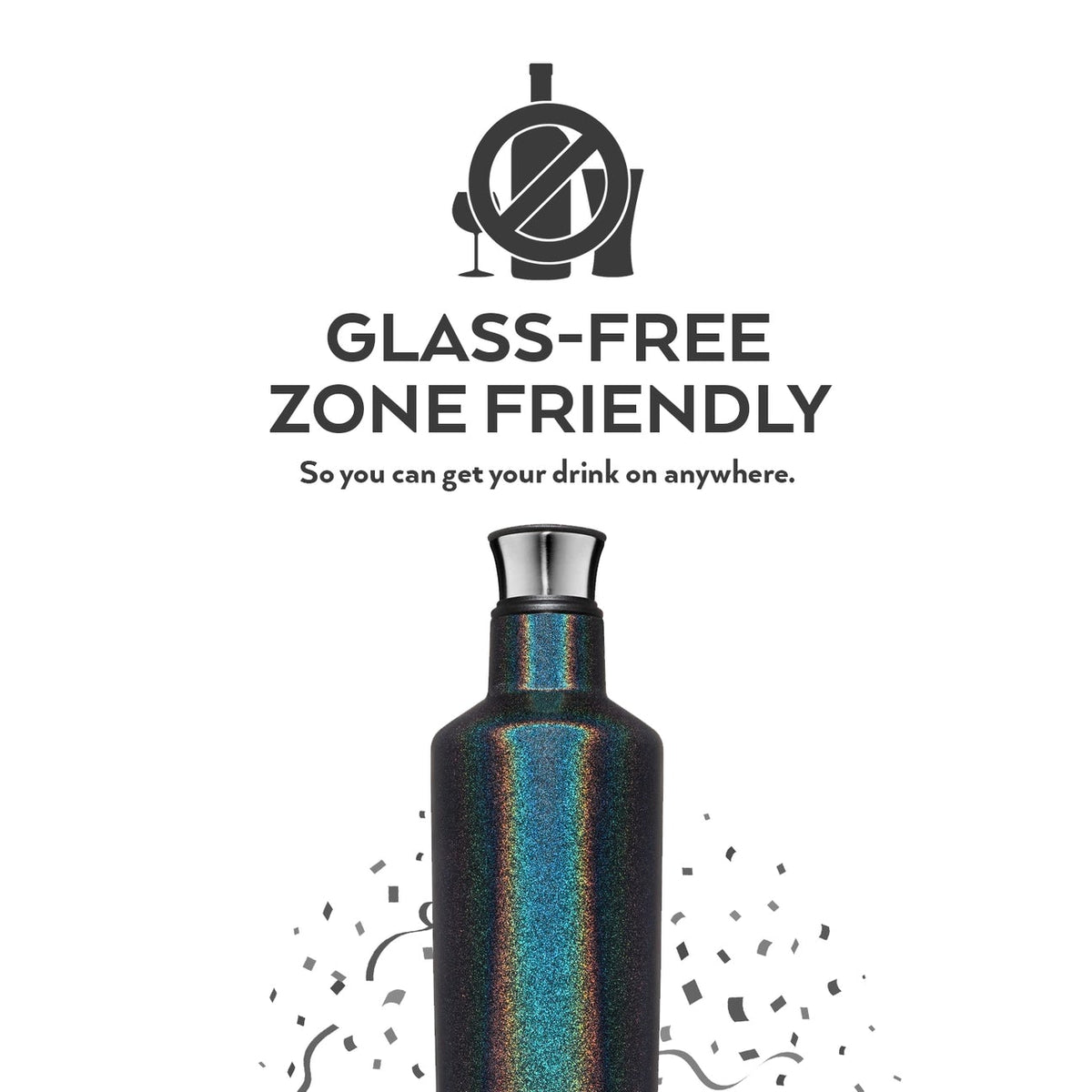 25oz Rehydration Bottle in Black Stainless Brumate-Lemons and Limes Boutique