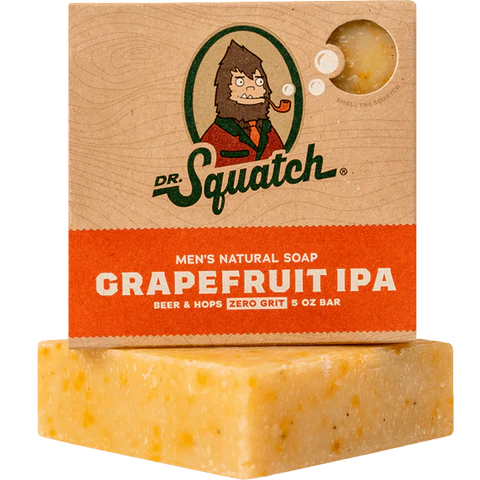 Grapefruit IPA Bar Soap by Dr. Squatch--Lemons and Limes Boutique