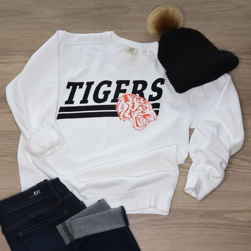 Varsity Tigers Sweatshirt-Clothing-Lemons and Limes Boutique