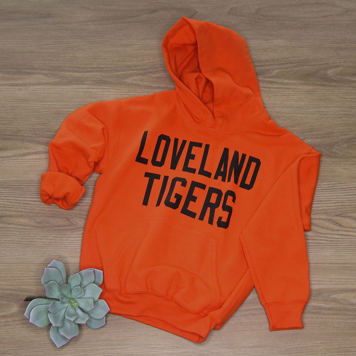 Loveland Tiger Hoodie on Orange-YOUTH-Lemons and Limes Boutique