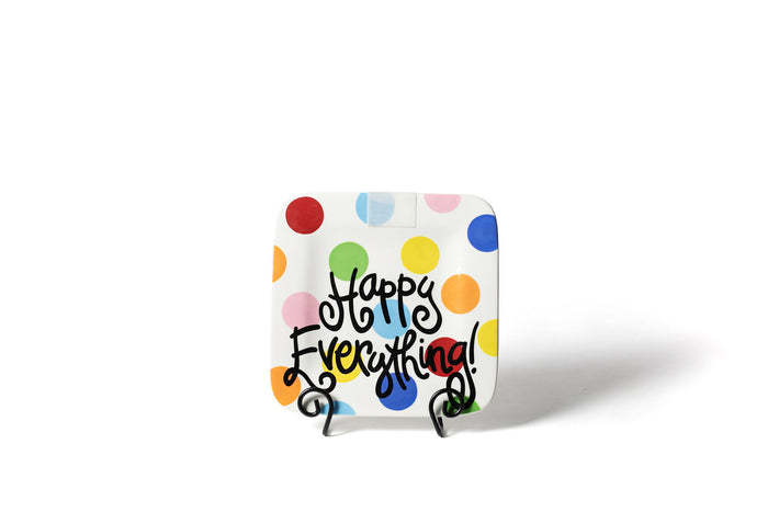 Bright Dot Mini Square Platter 9.25" by Happy Everything--Lemons and Limes Boutique