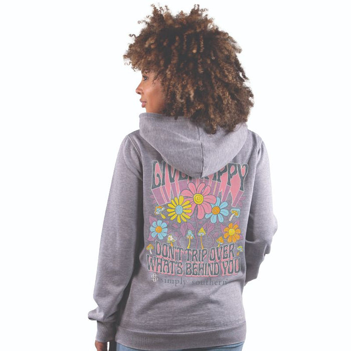 Simply Southern L/S Hoodie- Happy-Lemons and Limes Boutique