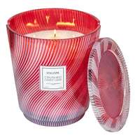 Crushed Candy Cane 5 Wick Hearth Candle Voluspa-Lemons and Limes Boutique