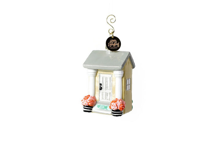 House Welcome Shaped Ornament Happy Everything-Lemons and Limes Boutique