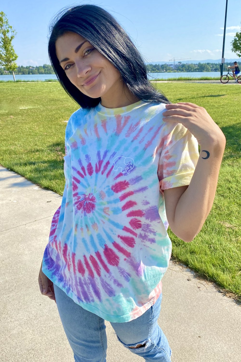 Ivory ella best sale ice dye hoodie