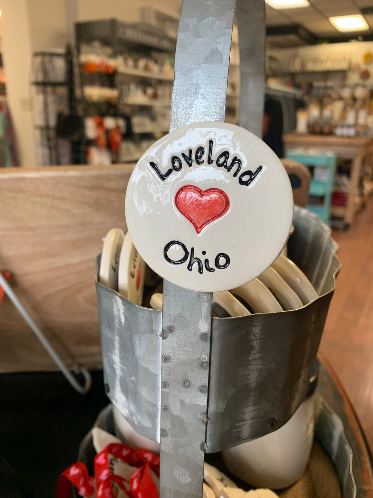 Handmade Loveland Ohio Pottery Magnet--Lemons and Limes Boutique