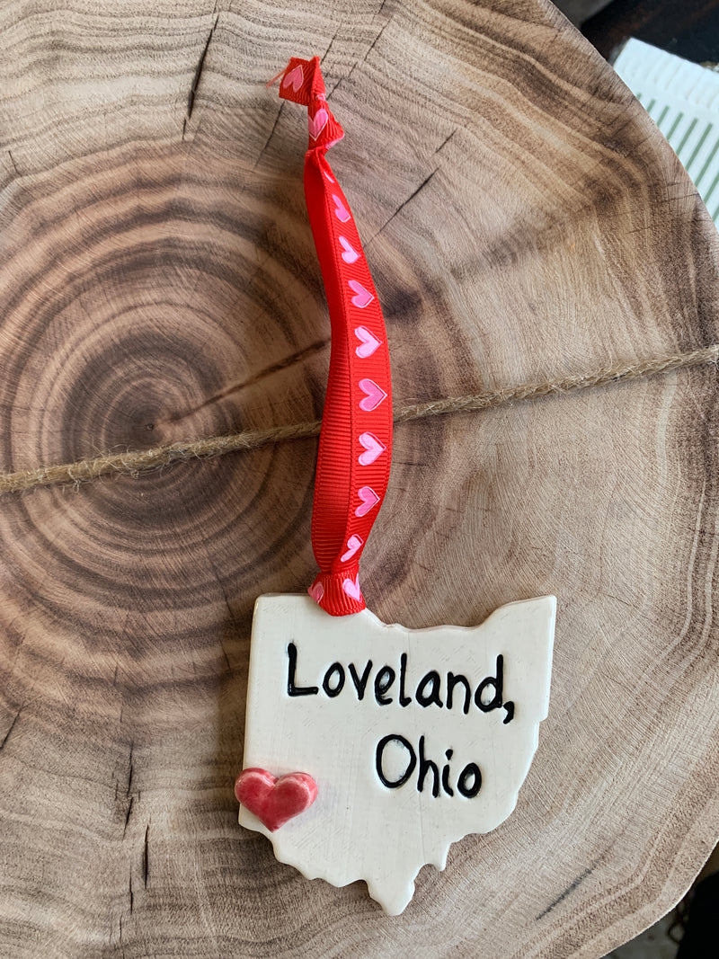 Handmade Pottery Loveland Ohio Ornament--Lemons and Limes Boutique