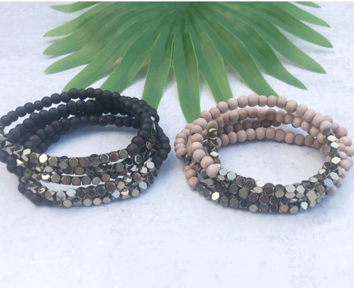 Hematite Stacker Bracelet-Lemons and Limes Boutique