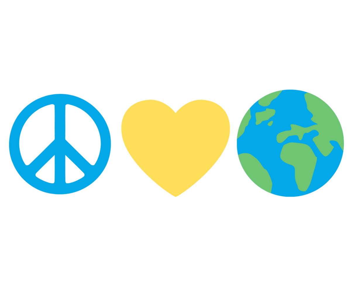 Peace Love Earth Sticker--Lemons and Limes Boutique