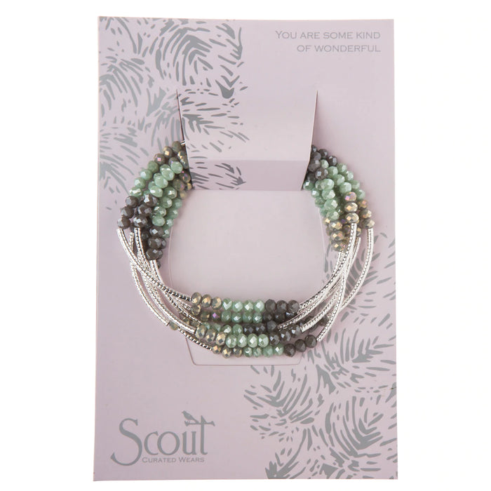 Scout Wrap-Bracelet/Necklace Iced Mint Silver-Lemons and Limes Boutique
