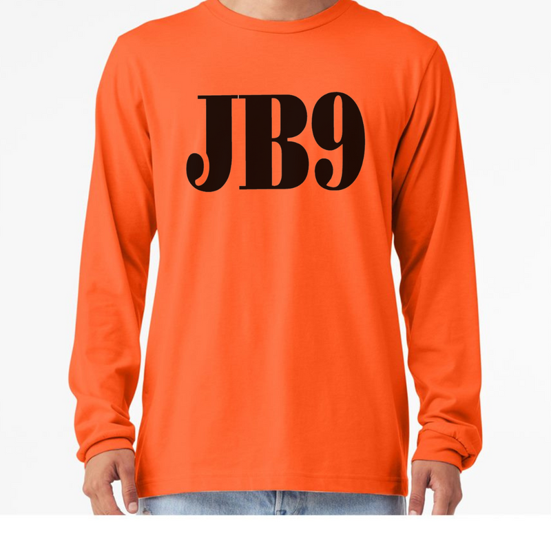 JB9 Long Sleeve T-Shirt on Orange--Lemons and Limes Boutique