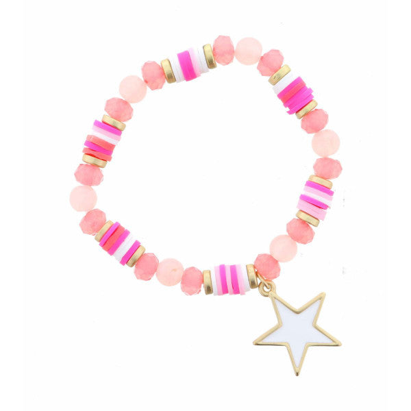 Kids Charmed by Color White Star Bracelet--Lemons and Limes Boutique