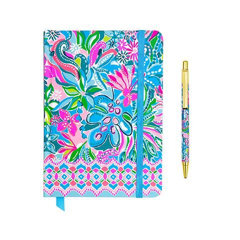 Lilly Pulitzer Journal With Pen in Golden Hour-Lemons and Limes Boutique