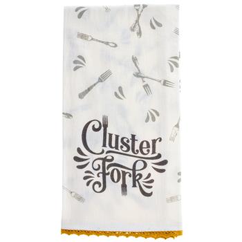 Flour Sack Tea Towel Cluster Fork--Lemons and Limes Boutique