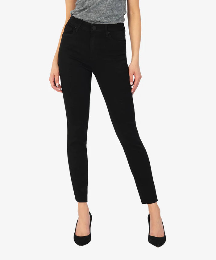 Donna High Rise Fab Ab Ankle Skinny (Black)--Lemons and Limes Boutique