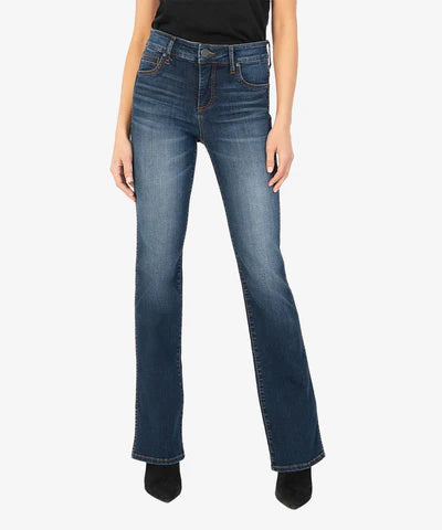 Natalie High Rise Fab Ab Bootcut in Monument Wash-Lemons and Limes Boutique