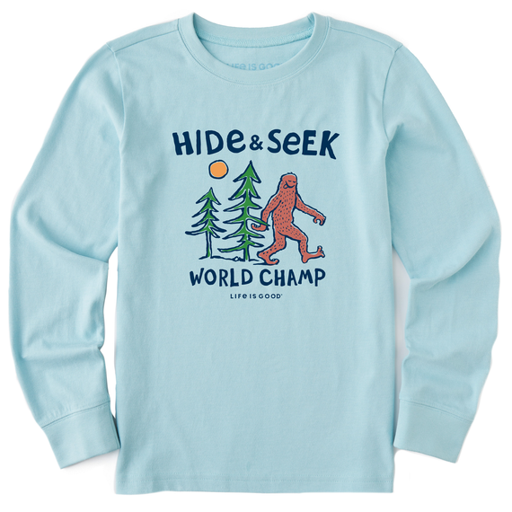 Kids Hide & Seek Champ Long Sleeve Crusher Tee-Lemons and Limes Boutique