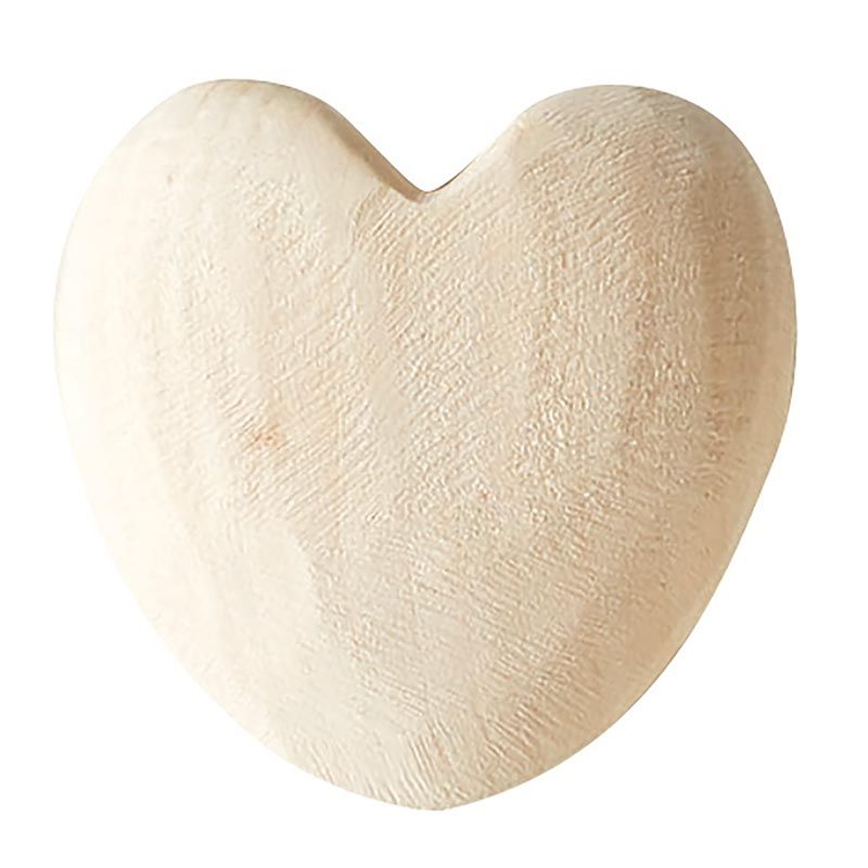 Small Paulownia Wood Heart-Lemons and Limes Boutique