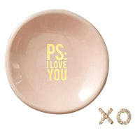 Ceramic Ring Dish & Earrings-PS I Love You-Lemons and Limes Boutique