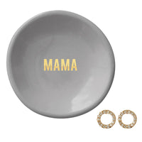 Ceramic Ring Dish & Earrings-Mama-Lemons and Limes Boutique