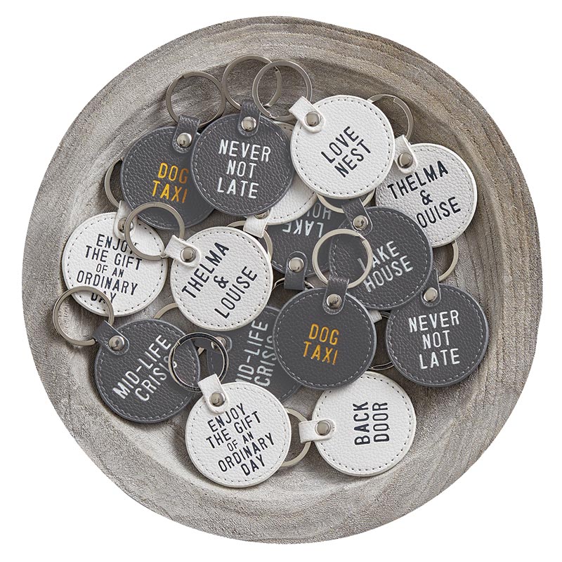 Leather Key Tags-Lemons and Limes Boutique