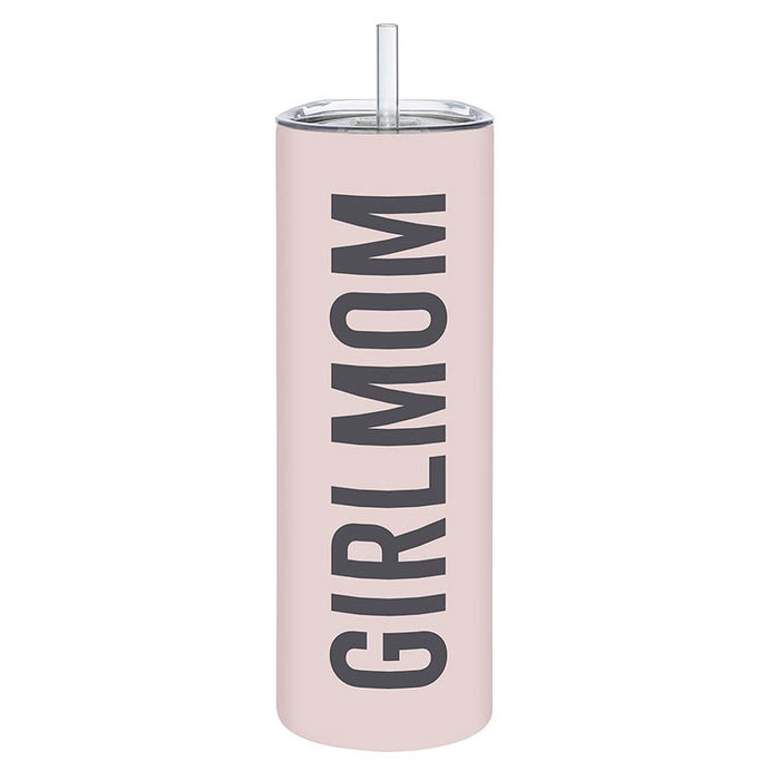 Matte Skinny Tumbler with Straw - Girl Mom-Lemons and Limes Boutique