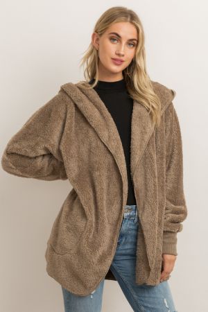 Both Side Fur Open Jacket-Lemons and Limes Boutique