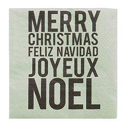 Cocktail Napkin - Merry Christmas-Lemons and Limes Boutique