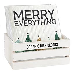 Holiday Organic Dish Cloths in Assorted Designs-Merry Everything-Lemons and Limes Boutique