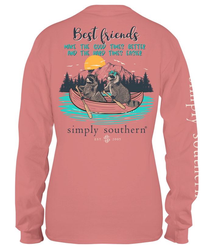 Simply Southern L/S Youth Tee- Friends--Lemons and Limes Boutique