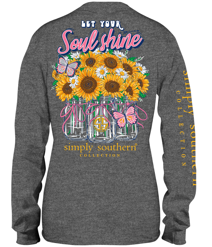 Simply Southern L/S Tee- Soul Shine-Graphic Tee-Lemons and Limes Boutique