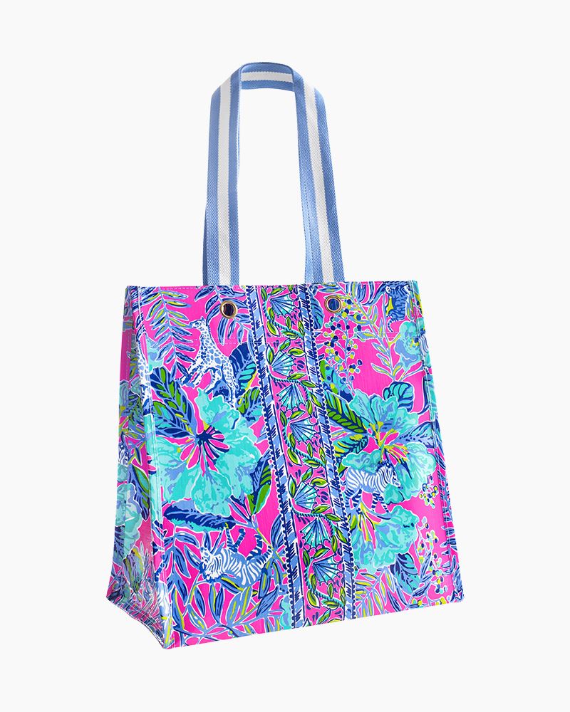Lilly Pulitzer Insulated Market Shopper, Lil Earned Stripes-Lemons and Limes Boutique